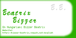 beatrix bizzer business card